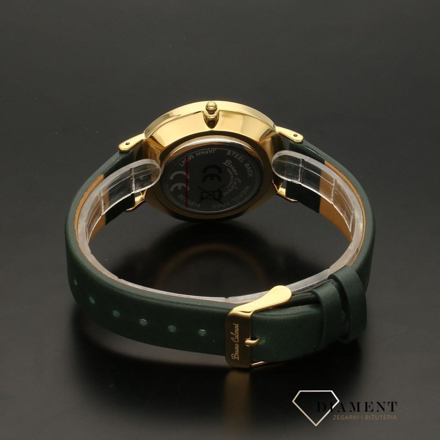 Zegarek męski  na zielonym pasku.1.jpg